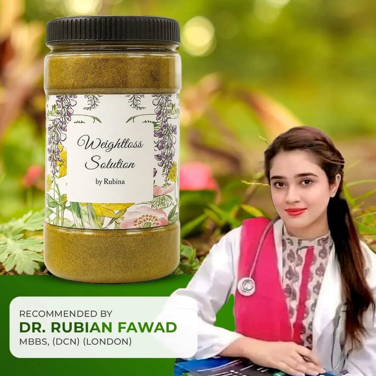 Dr Rubina Weightloss Solution (1 Month Plan) Organic Powder
